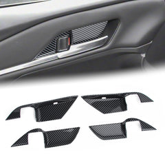 Carbon Fiber Pattern Interior Door Handle Bowl Cover For Toyota Camry 2025 2026