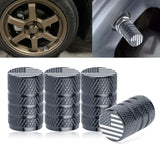 4pcs American Flag Tire Valve Stem Cover Caps Anodized Aluminum Alloy, Corrosion Resistant Leak-Proof Wheel Valve Cap Set, Universal for Cars Trucks Motorcycles SUVs