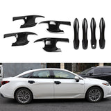 Glossy Black Door Handle Bowl Cover Trim Decor Kit For Toyota Camry 2018-2026