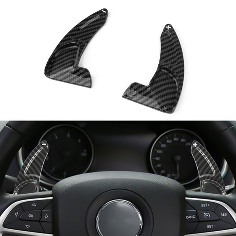 Carbon Fiber ABS Paddle Shifter Extension For Dodge Charger Challenger 2015-2021