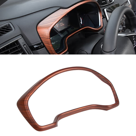 Peach Wood Grain Dashboard Instrument Frame Cover Trim For Honda CR-V 2017-2022