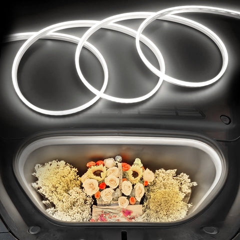 For Tesla Model X 2018-2020 Front Trunk Led Flexible Ambient Lights Decoration