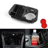 Center Console Water Cup Holder w/Organizer Slot For Mercedes Benz C E Class