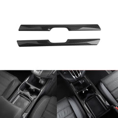 Carbon Fiber Style Center Console Cup Holder Panel Cover For Honda CR-V 17-20