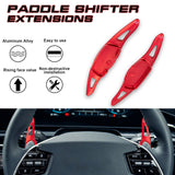 Sporty Red Aluminum Paddle Shifter Extension For Kia EV3 EV4 EV5 EV6 2025 2026