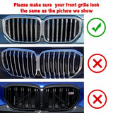 Set Tri-Colored Front Kidney Grille Strips Clip Cover For BMW X5 G05 2024 2025