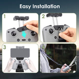 x xotic tech No Disassembly Tablet Holder Compatible with RC-N1/RC-N2/RC-N3 Controller of DJI Flip/Neo/Mini 4K/ 2 SE/Air 3/ Mini 3/4 Pro, Foldable Smartphone Ipad Stand Mount Holder Bracket Lanyard