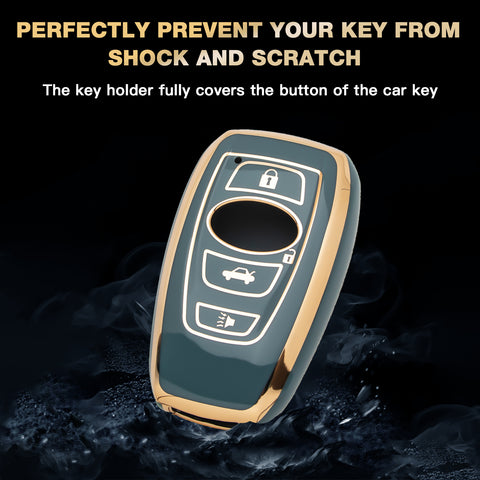 2X TPU Full Seal Keyless Key Fob Cover For Subaru Forester WRX 2016-UP