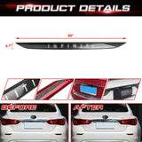 Chrome Delete Blackout Vinyl Overlay for Infiniti Q50 2018-2024 Rear Trunk Trim