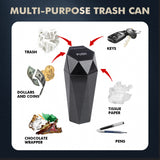 ABS Diamond Design Mini Rubbish Bins Waste Storage Trash Can Auto Accessories