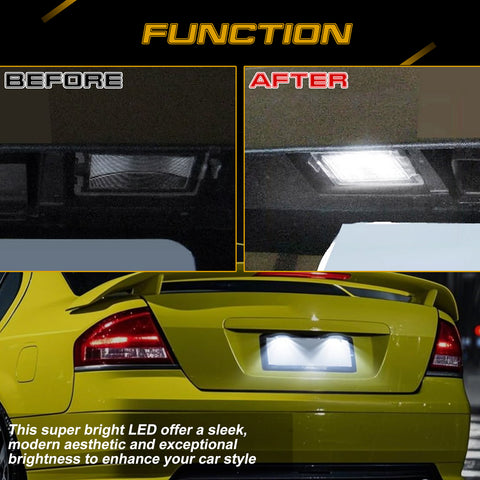Super Bright LED License Plate Lights Tag Light For Ford Falcon BA BF 2003-2008