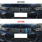 Tri-Colored Front Diamond Grille Strips Clip Cover For BMW 3 Series G20 2023-up