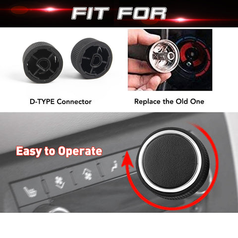 Rear Volume Knob Dash Radio Control Button Sticker For Chevy 1500 2500 GMC Yukon