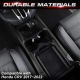 Carbon Fiber Style Center Console Cup Holder Panel Cover For Honda CR-V 17-20