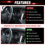 Carbon Fiber Style Dashboard Meter Panel Frame Cover For Dodge Charger 2015-23