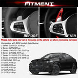 Aluminum Paddle Shifter Extension For BMW 3 4 5 6 7 Series G20 G22 G30 G32