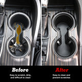 Black Center Console Dual Water Cup Holder Insert For Toyota Camry 2018-2024