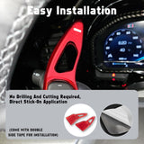 Aluminum Paddle Shifter Extension Decor Cover For Chevy Silverado GMC Sierra