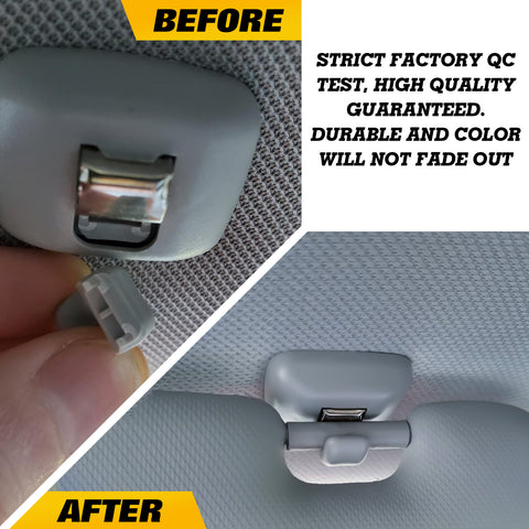 Sun Visor Hook Clip + Navigation Button Joystick Cover For Audi A4 S4 A5 Q5 S6