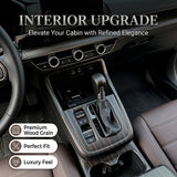 Wood/ Carbon Style Console Gear Shift Panel Trim Accessories For Honda CRV 23-up