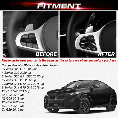 Aluminum Paddle Shifter Extension For BMW 3 4 5 6 7 Series G20 G22 G30 G32