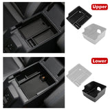 Upper+Lower Armrest Box Storage Organizer Tray For Ford Bronco 2021-up 2/4 Door