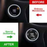 Keyless Engine Push Start Button & Surrounding Ring For Dodge Charger Challenger