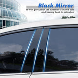 For Honda Civic Sedan 2022-up 6PCS Black Pillar Posts Door Trim Piano Cover Kit