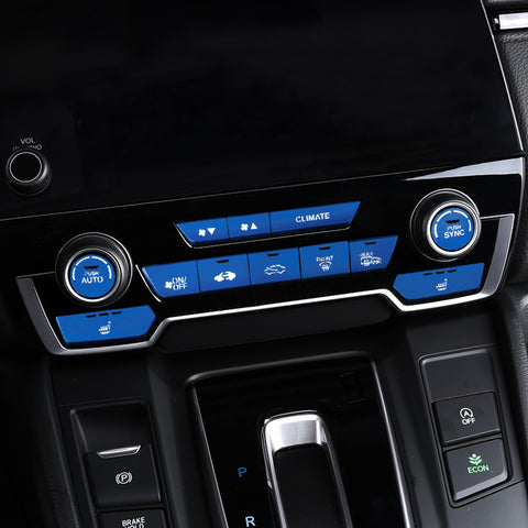 12Pcs Aluminum Center Dashboard Switch Cover Trim For Honda CR-V DX 2017-2022