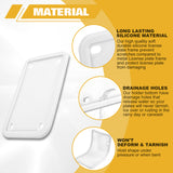 x xotic tech Motorcycle Silicone License Plate Frames, Motorbike License Plate Holder, Rust Proof, Rattle Proof, Weather Proof