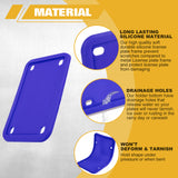 x xotic tech Motorcycle Silicone License Plate Frames, Motorbike License Plate Holder, Rust Proof, Rattle Proof, Weather Proof
