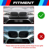 M Tri-Color ABS Insert Trim Front Kidney Grill For BMW X3 2011-2017 X4 2014-2018