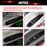 4pcs/Set Window Lift Switch Panel Overlay Trim Fit Toyota Camry 8th Gen 2018-25