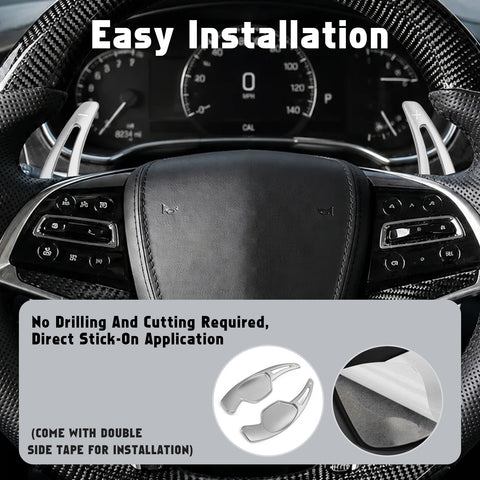 Aluminum Paddle Shifter Extension Decoration Cover For Cadillac XTS 2013-2019