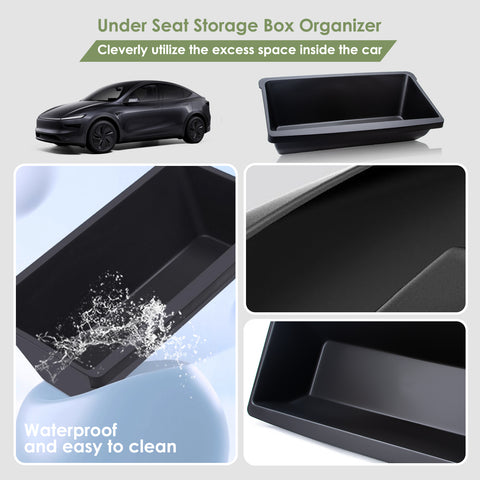 Front Seat Underseat Storage Box Organizer Accessories For Tesla Model Y Juniper