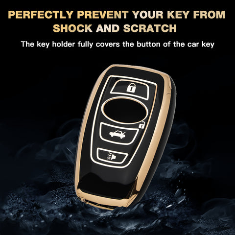 2X TPU Full Seal Keyless Key Fob Cover For Subaru Forester WRX 2016-UP