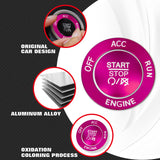 Keyless Engine Push Start Button & Surrounding Ring For Dodge Charger Challenger