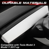 Glossy White Center Console Dashboard Cover Trim For Tesla Model 3 2017-2023 & Model Y 2020-up