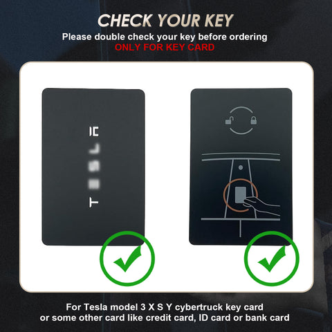 x xotic tech Transparent Card Key Holder, Card Protective Case Cover Comapatible with Tesla Model Y/3/S/X Cybertruck Accessories, Full Protection Key Fob Shell Key Chain(Aluminum Alloy)