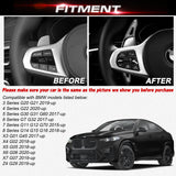 Aluminum Paddle Shifter Extension For BMW 3 4 5 6 7 Series G20 G22 G30 G32