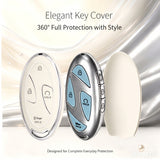 5/7 Button TPU Key Fob Cover Case w/Keychain For Hyundai Santa Fe Tucson Sonata