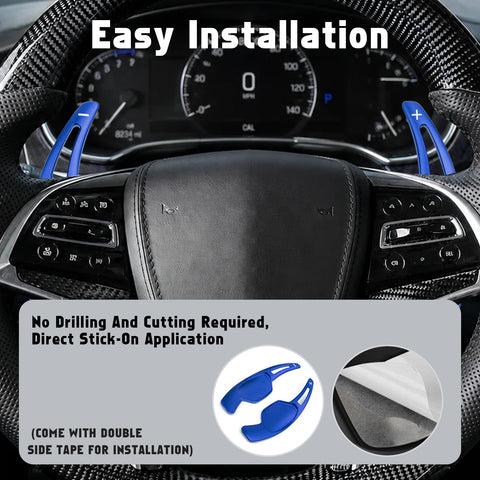 Aluminum Paddle Shifter Extension Decoration Cover For Cadillac XTS 2013-2019