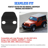 Door Lock Cover Trim Protection Kit Decor For Jeep Wrangler JK JKU 2007-18 Black