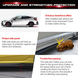 86.5 Inch/2.2M Car Lower Side Skirts Protect Rocker Panel Splitter Winglets Diffuser Bottom Line Extension Body Kit Universal Fit Most Vehicles (Cabron Fiber Pattern w/ Red Strip)