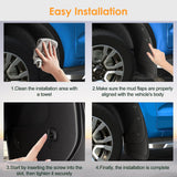 x xotic tech Mud Flaps Splash Guard Compatible with Ford Ranger 2024 2025 2026 Front & Rear Mudguards Fender Flare Dirt Slush Trap Protector Set Pickup Truck Accessories(4PCS)