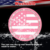 2.75" Flexible PVC Rhinestone Cup Coasters Patriotic Decoration For Men Women