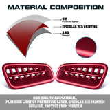 Glossy Red Dash/Side Air Vent Frame Decor Trim For Honda Civic 11th Gen 22-up