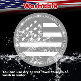 2.75" Flexible PVC Rhinestone Cup Coasters Patriotic Decoration For Men Women