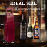 Portable Bottle Wine Gift Bag Champagne Beer Holder for Picnic Party, Christmas