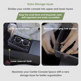 Gray Center Console Armrest Organizer Tray For Tesla New Model 3/Y 2025 2026